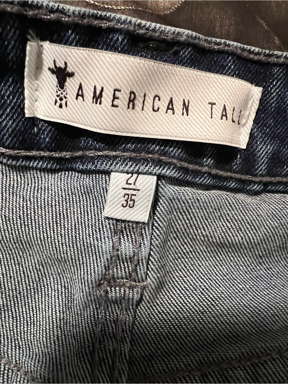American Tall Chloe High Rise Flare Faded Dark Indigo Denim Jeans Women’s 27 - Picture 12 of 14